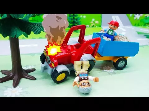 Мультфильмы для детей с игрушками Плеймобил - Авария!